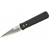 Автоматический складной нож Godson™ Solid Black Handle, Satin Blade купить в Саратове