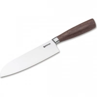 Кухонный нож Boker Core Santoku, сталь X50CrMoV15, рукоять орех купить в Саратове