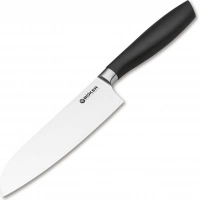 Кухонный нож шефа Bker Core Santoku, 163 мм, сталь X50CrMoV15, рукоять пластик купить в Саратове