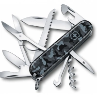 Нож перочинный Victorinox Huntsman 1.3713.942,91 мм, 15 функций, морской камуфляж купить в Саратове