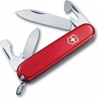 Нож перочинный Victorinox Recruit, сталь X55CrMo14, рукоять Cellidor®, красный купить в Саратове