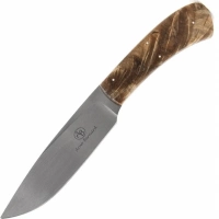 Нож с фиксированным клинком Arno Bernard Leopard, сталь N690, рукоять Spalted Maple купить в Саратове