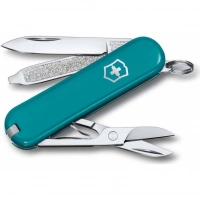 Нож Victorinox Classic SD Colors, Mountain Lake (0.6223.23G) бирюзовый, 7 функций 58мм купить в Саратове