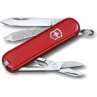 Нож Victorinox Classic SD Colors, Style Icon (0.6223.G) красный, 7 функций 58мм купить в Саратове