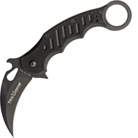 Складной нож Fox Karambit, сталь N690, рукоять стеклотекстолит G-10, чёрный купить в Саратове