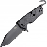 Складной нож Hogue Elishewitz Karma Tanto, клинок черный, сталь 154CM, рукоять черный G10 купить в Саратове