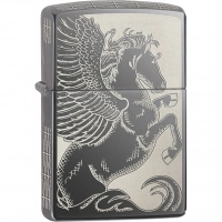 Зажигалка ZIPPO Classic Пегас с покрытием Black Ice® купить в Саратове