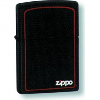 Зажигалка ZIPPO Classic с покрытием Black Matte, латунь/сталь, чёрная с лого, матовая, 36x12x56 мм купить в Саратове