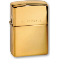 Зажигалка ZIPPO High Polish Brass, латунь, золотистый, глянцевая, 36х56х12 мм купить в Саратове