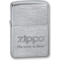 Зажигалка ZIPPO Name in flame, латунь с покрытием Brushed Chrome, серебристый, матовая, 36х12×56 мм купить в Саратове